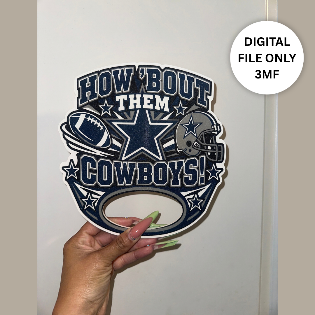 Dallas Boyz 3D Hand Fan – Digital 3MF File Only