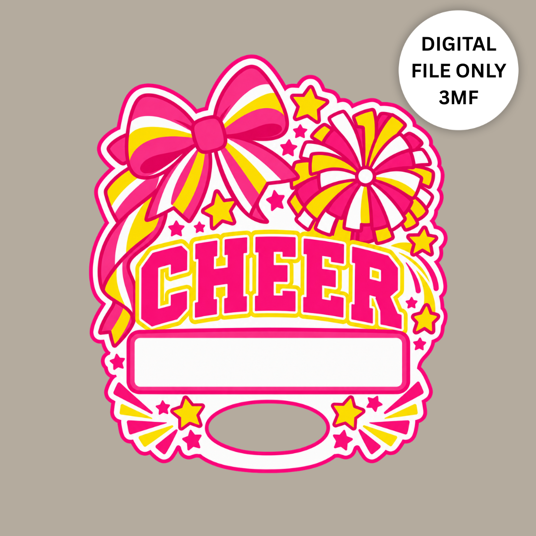 Cheer 3D Hand Fan – Digital 3MF File Only
