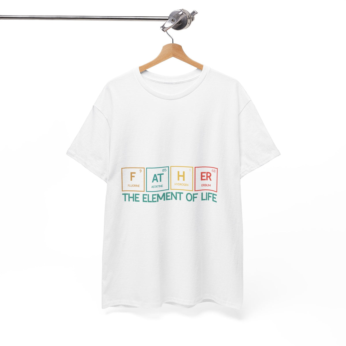 Dad's Element Of Life Tee, Father's Day Gift, Unisex Cotton Shirt, Science Lover T-Shirt, Cute Dad Tee