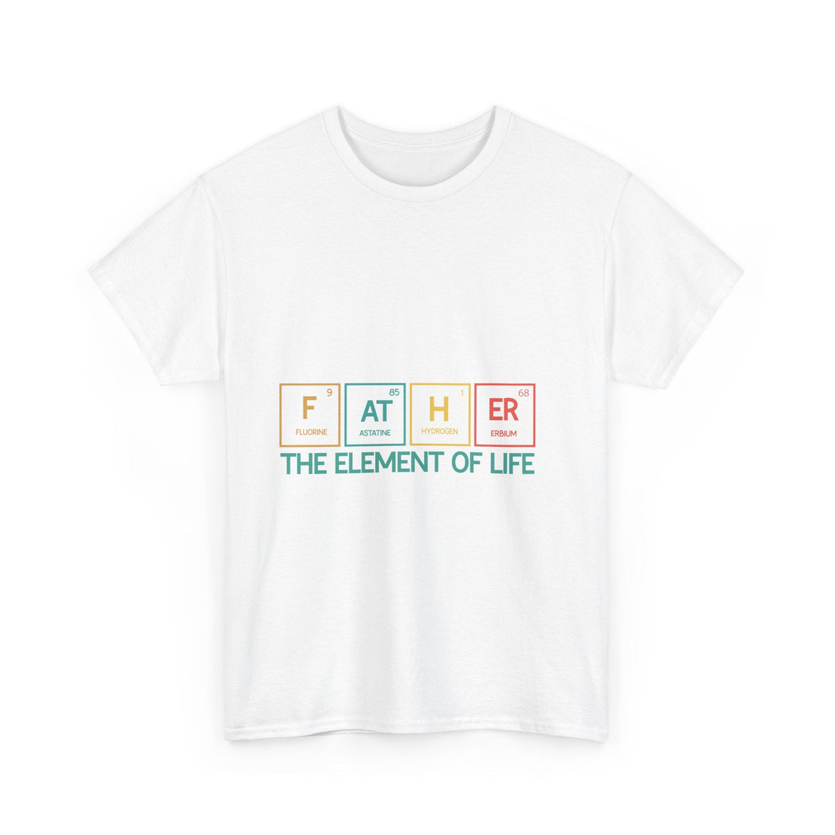 Dad's Element Of Life Tee, Father's Day Gift, Unisex Cotton Shirt, Science Lover T-Shirt, Cute Dad Tee