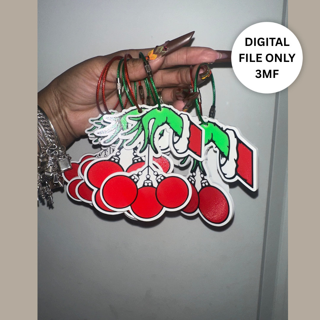 Green Monster Hand Ornament – Digital 3MF File Only