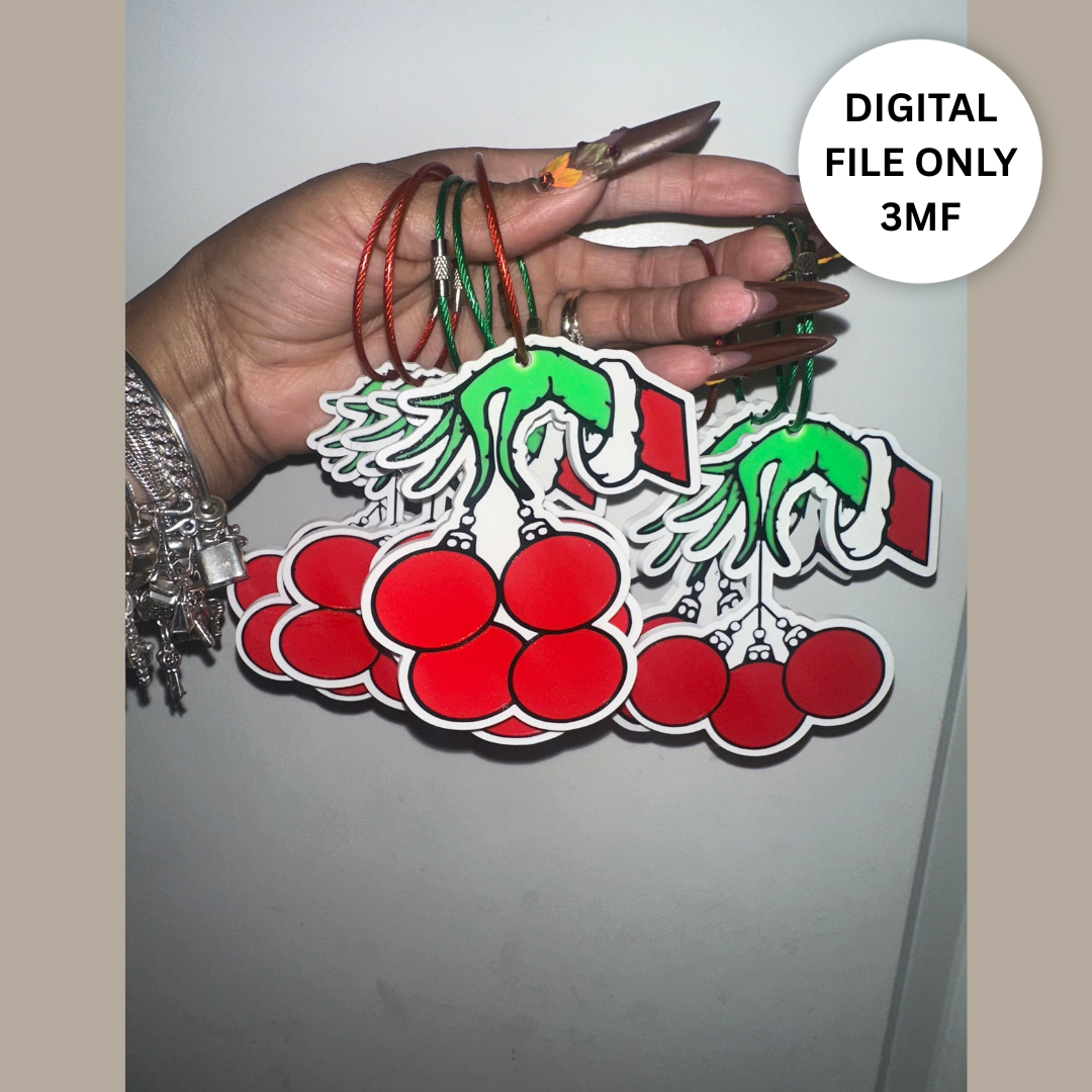 Green Monster Hand Ornament – Digital 3MF File Only