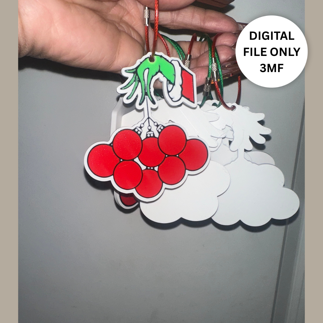 Green Monster Hand Ornament – Digital 3MF File Only