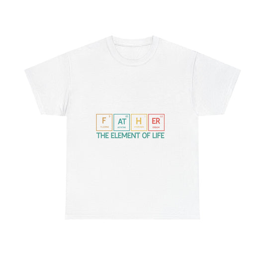 Dad's Element Of Life Tee, Father's Day Gift, Unisex Cotton Shirt, Science Lover T-Shirt, Cute Dad Tee
