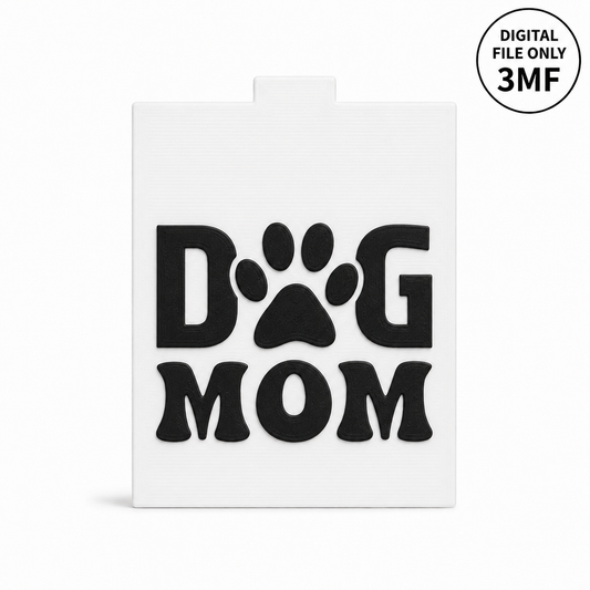 Dog Mom Interchangeable Tissue Box Front Cover 3 Only – 3MF- Digital File