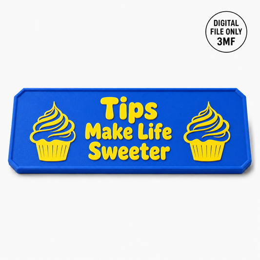 Custom Sweets/Treats Plaque for Tip Jar – 3MF- Digital File