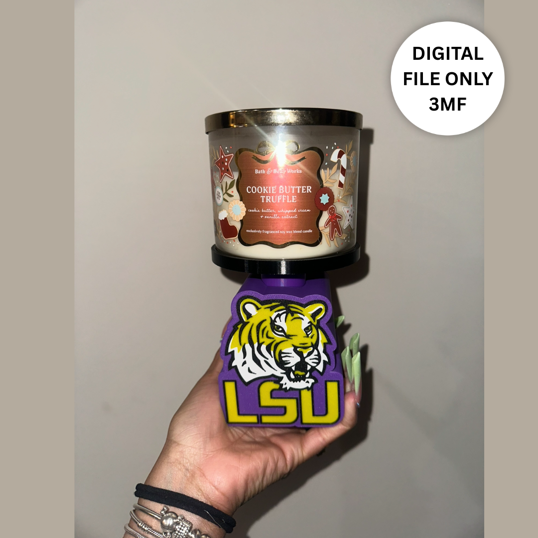 BBW LSU Candle Holder – Digital 3MF File