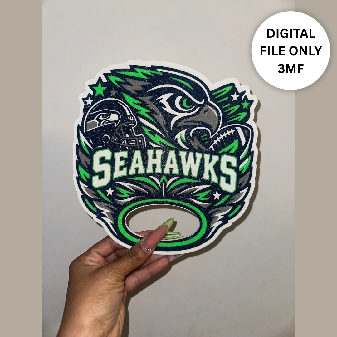 See Hawks 3D Hand Fan – Digital 3MF File Only
