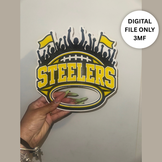 Steel 3D Hand Fan – Digital 3MF File Only