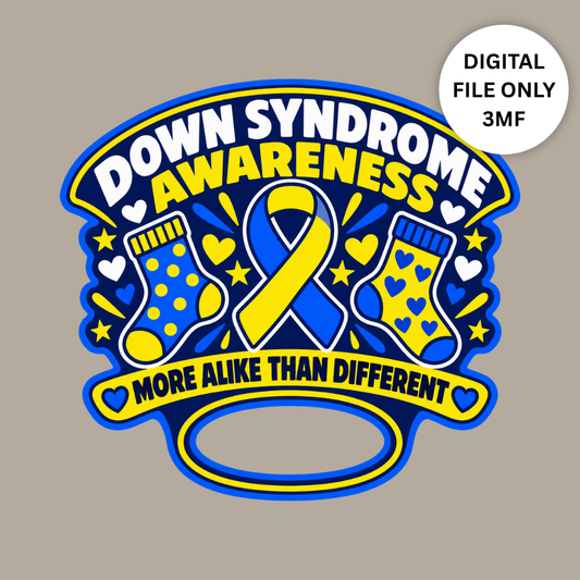 Down Syndrome 3D Hand Fan – Digital 3MF File Only