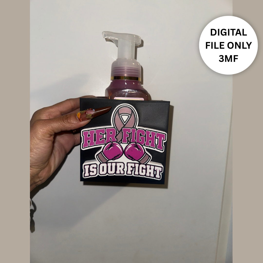 Breast Cancer Awareness BBW Soap Holder – Digital 3MF File Only