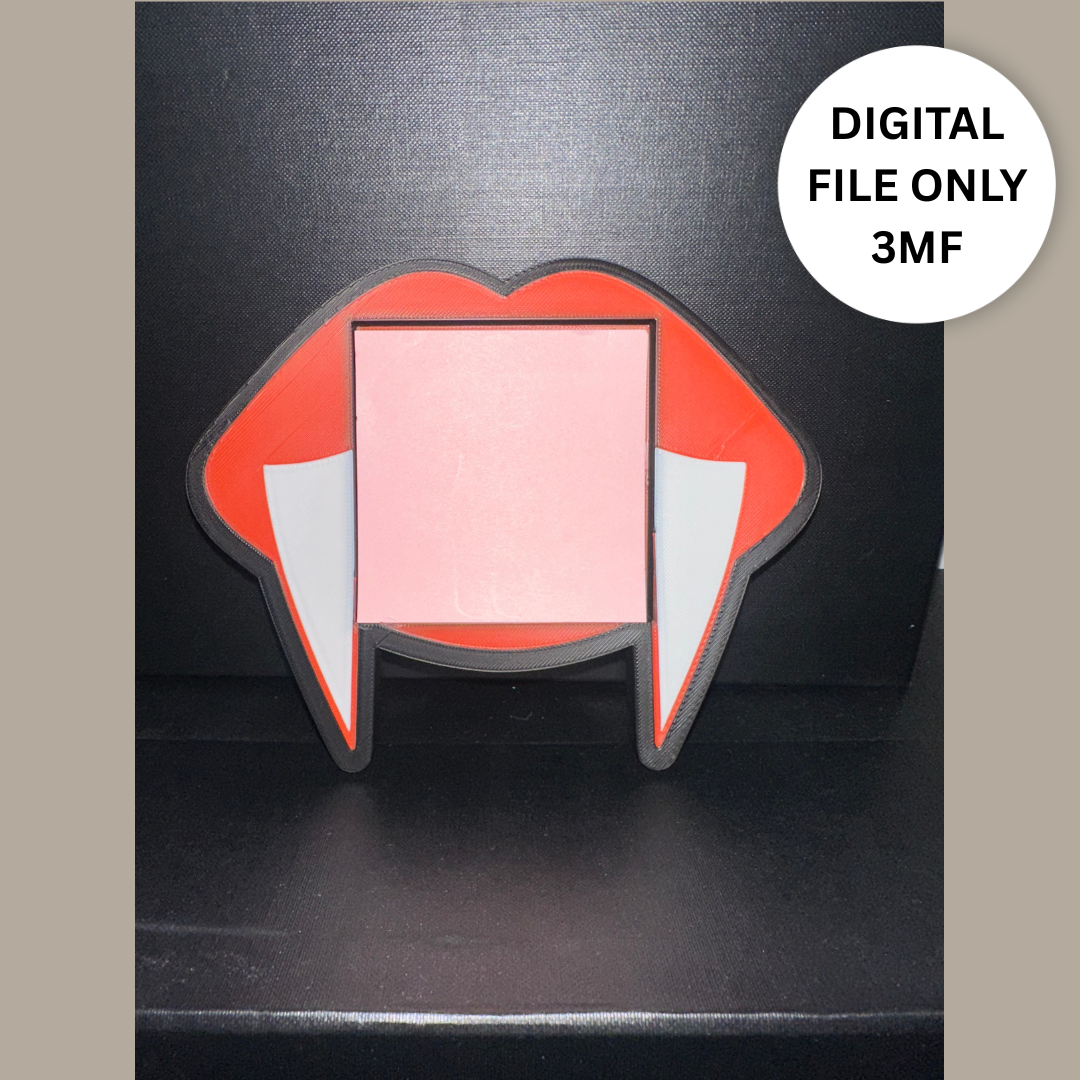 Fangs Sticky Note Holder – Digital 3MF File Only